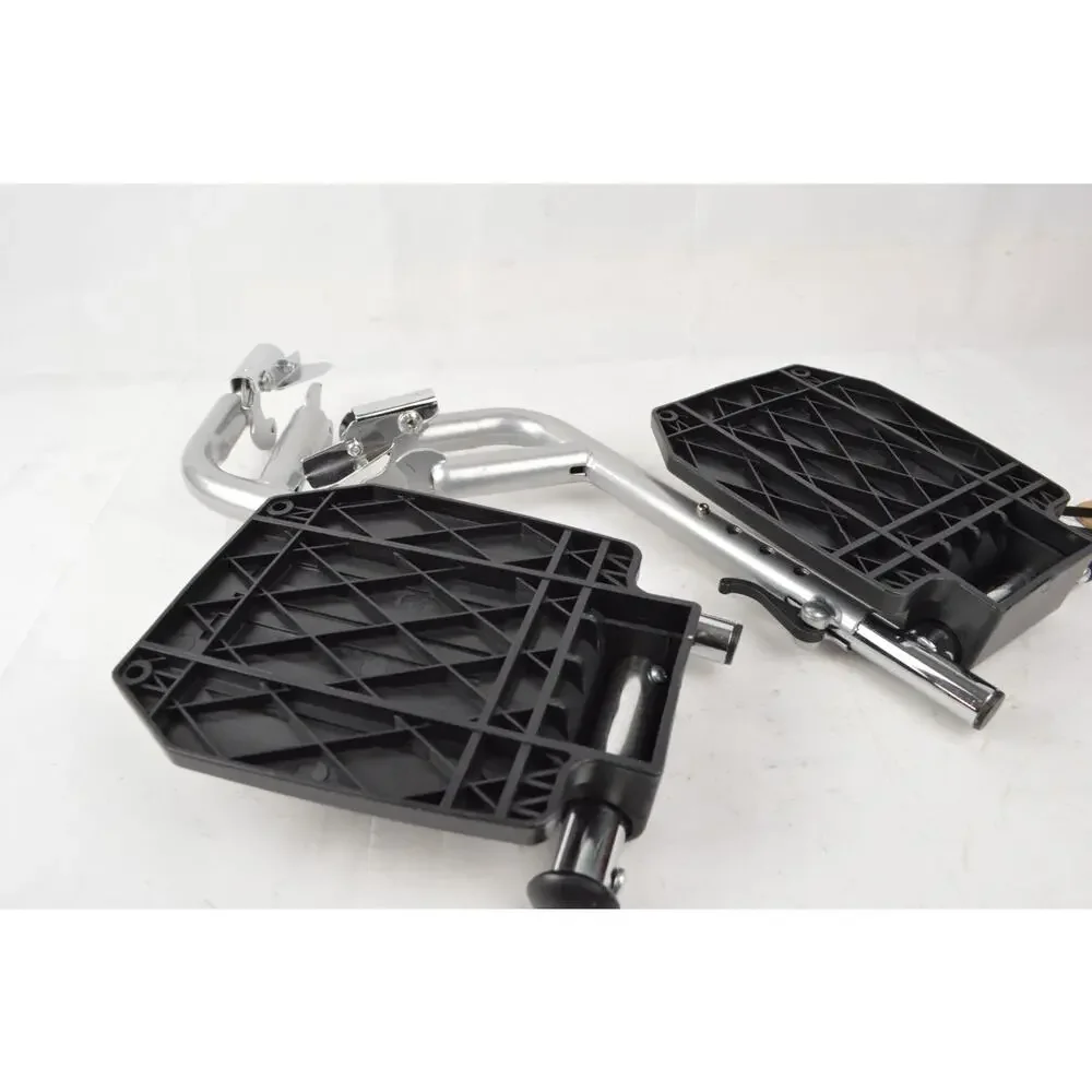 Pair Adjustable Swing Away Wheelchair Footrests Foot Plates